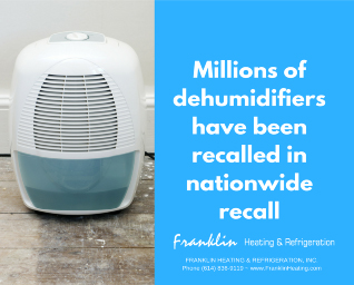 Blog-Millions of dehumidifiers have been recalled in nationwide recall