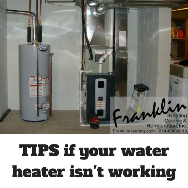 TIPS if your water heater isn't working